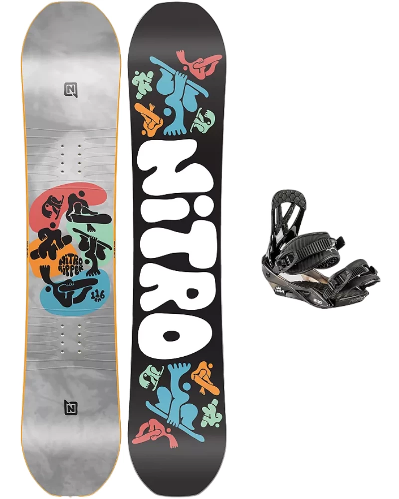 NITRO RIPPER 121 + MINI CHARGER TAVOLA E ATTACCHI SNOWBOARD BAMBINO 3 NITRO RIPPER 121 + MINI CHARGER TAVOLA E ATTACCHI SNOWBOARD BAMBINO
