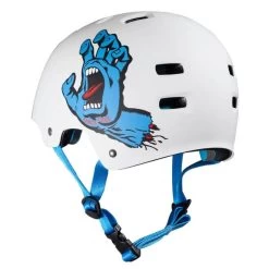BULLET SANTA CRUZ SCREAMING HAND WHITE BLUE CASCO 6 BULLET SANTA CRUZ SCREAMING HAND WHITE BLUE CASCO -Negozio Di Pattini 11168 2 santacruz casco skateboard bulphe white blu 1 1