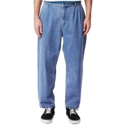 OBEY FUBAR PLEATED PANT BULL DENIM LIGHT INDIGO -Negozio Di Pattini 12obey fubar pleated bull denim light indigo pantaloni 1000x1000
