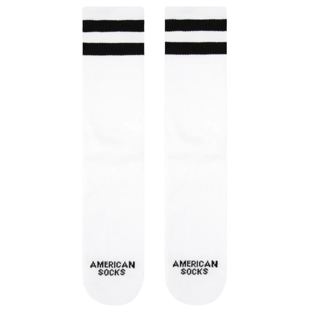 AMERICAN SOCKS OLD SCHOOL WHITE/BLACK CALZINI 3 AMERICAN SOCKS OLD SCHOOL WHITE/BLACK CALZINI