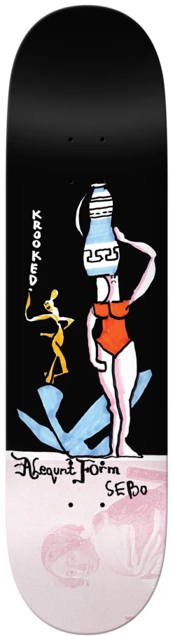 KROOKED SEBO VASE 8.06" X 31.8" TAVOLA SKATEBOARD