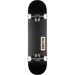 GLOBE GOODSTOCK 8.125" BLACK SKATEBOARD