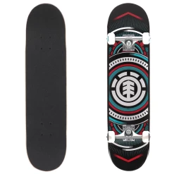 ELEMENT HATCHED RED BLUE 8.0" SKATEBOARD