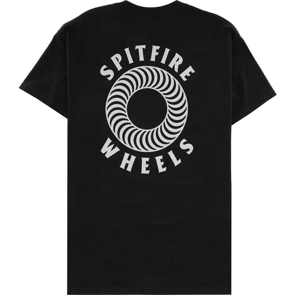 SPITFIRE HOLLOW CLASSIC BLACK SLIVER FLECK T-SHIRT 3 SPITFIRE HOLLOW CLASSIC BLACK SLIVER FLECK T-SHIRT