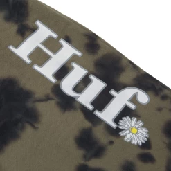 HUF IN BLOOM FLEECE PANT OLIVE PANTALONI -Negozio Di Pattini 1in bloom fleece pant olive