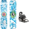 NITRO RIPPER X VOLCOM 96 + MICRO CHARGER TAVOLA E ATTACCHI SNOWBOARD BAMBINO -Negozio Di Pattini 1nitro ripper 96 x volcom micro charger tavola e attacchi snowboard bambino