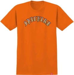 SPITFIRE OLD E ORANGE/RED/YELLOW T-SHIRT BAMBINO