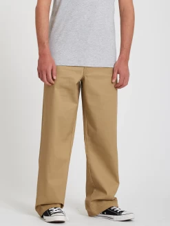 VOLCOM LOOSE TRUCKS CHINO DARK KHAKI PANTALONI -Negozio Di Pattini 1volcom loose trucks chino dark khaki pantaloni