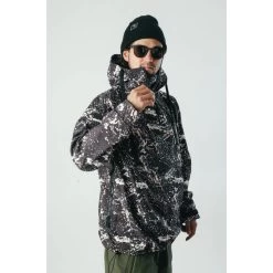 BRETHREN ACCESS ANORAK - BLEACHED/BLACK DIE GIACCA SNOWBOARD -Negozio Di Pattini 2brethren access anorak bleached black die giacca snowboard 1200x1200
