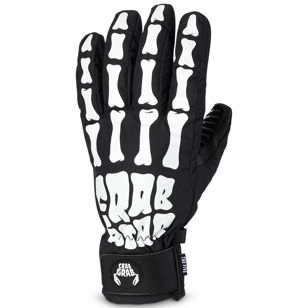 CRAB GRAB FIVE GLOVE BONES GUANTI SNOWBOARD 3 CRAB GRAB FIVE GLOVE BONES GUANTI SNOWBOARD