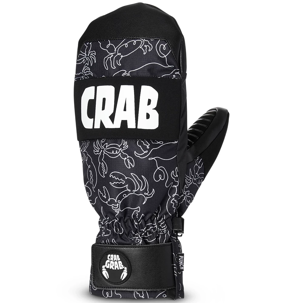 CRAB GRAB PUNCH DOODLE BLACK GUANTI SNOWBOARD 3 CRAB GRAB PUNCH DOODLE BLACK GUANTI SNOWBOARD