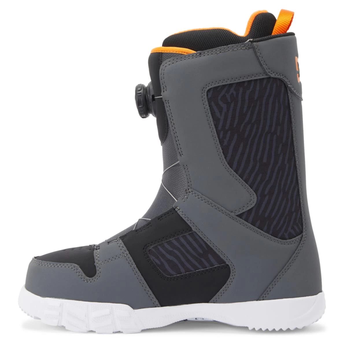 DC SHOES DC PHASE BOA GREY/BLACK/ORANGE SCARPONI SNOWBOARD 5 DC SHOES DC PHASE BOA GREY/BLACK/ORANGE SCARPONI SNOWBOARD - immagine 3