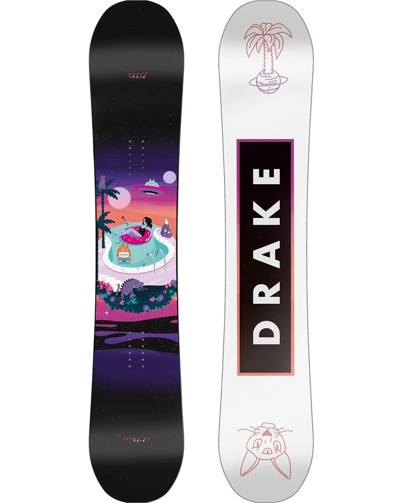 DRAKE CHARM 151 TAVOLA SNOWBOARD + QUEEN ATTACCHI SNOWBOARD DONNA 4 DRAKE CHARM 151 TAVOLA SNOWBOARD + QUEEN ATTACCHI SNOWBOARD DONNA - immagine 2