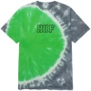 HUF SF DYE TIEDYE HUF GREEN T-SHIRT -Negozio Di Pattini 2huf sf dye tiedye huf green t shirt 1