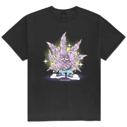 HUF X 420 CRYSTAL BUDDY WASHED BLACK T-SHIRT