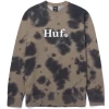 HUF IN BLOOM CREW OLIVE FELPA -Negozio Di Pattini 2in bloom crew olive 1