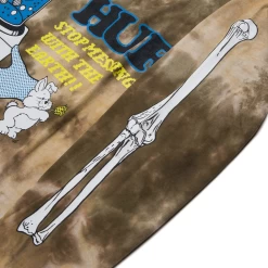 HUF MESS TIE DYE L/S TEE BROWN T-SHIRT -Negozio Di Pattini 2mess tiedye l s tee brown