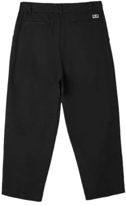 OBEY FUBAR PLEATED BLACK PANTALONI -Negozio Di Pattini 2obey fubar pleated black pantaloni