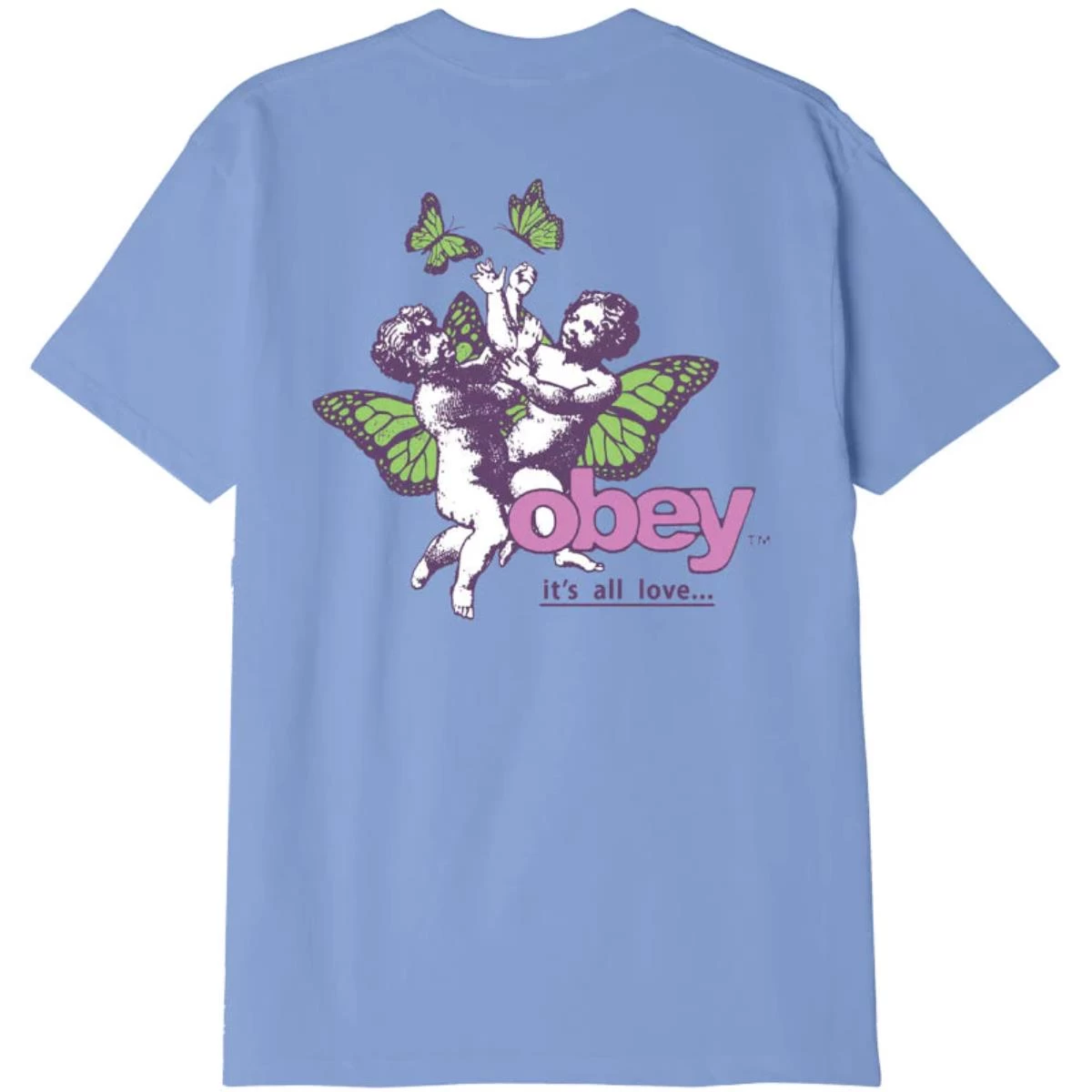 OBEY IT'S ALL LOVE CLASSIC DIGITAL VIOLET T-SHIRT 3 OBEY IT'S ALL LOVE CLASSIC DIGITAL VIOLET T-SHIRT