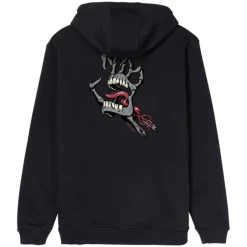 SANTA CRUZ BONE HAND CRUZ BLACK FELPA