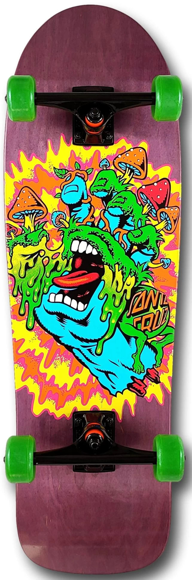 SANTA CRUZ TOXIC HAND SHAPED SKATEBOARD 3 SANTA CRUZ TOXIC HAND SHAPED SKATEBOARD