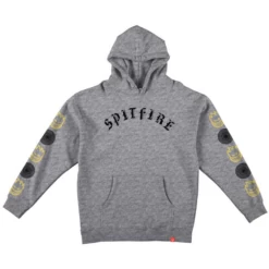 SPITFIRE HD OLD E COMBO GREY HEATHER/BLACK&YELLOW FELPA