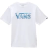 VANS CLASSIC LOGO FILL WHITE/AQUATIC BLUE TIE-DYE T-SHIRT BAMBINO -Negozio Di Pattini 2vans classic logo fill white aquatic blue tie dye t shirt bambino 1