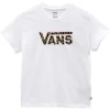 VANS LEOPARD FLYNG V WHITE T-SHIRT BAMBINA -Negozio Di Pattini 2vans leopard flyng v white t shirt bambina 1