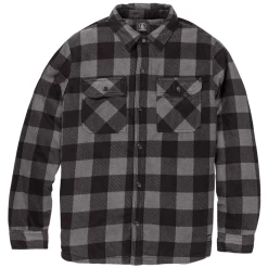 VOLCOM BOWERED PEWTER CAMICIA