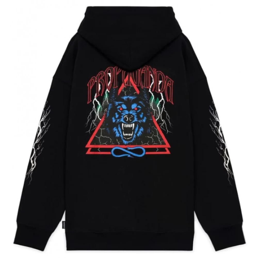 PROPAGANDA WOLF BLACK FELPA 4 PROPAGANDA WOLF BLACK FELPA - immagine 2