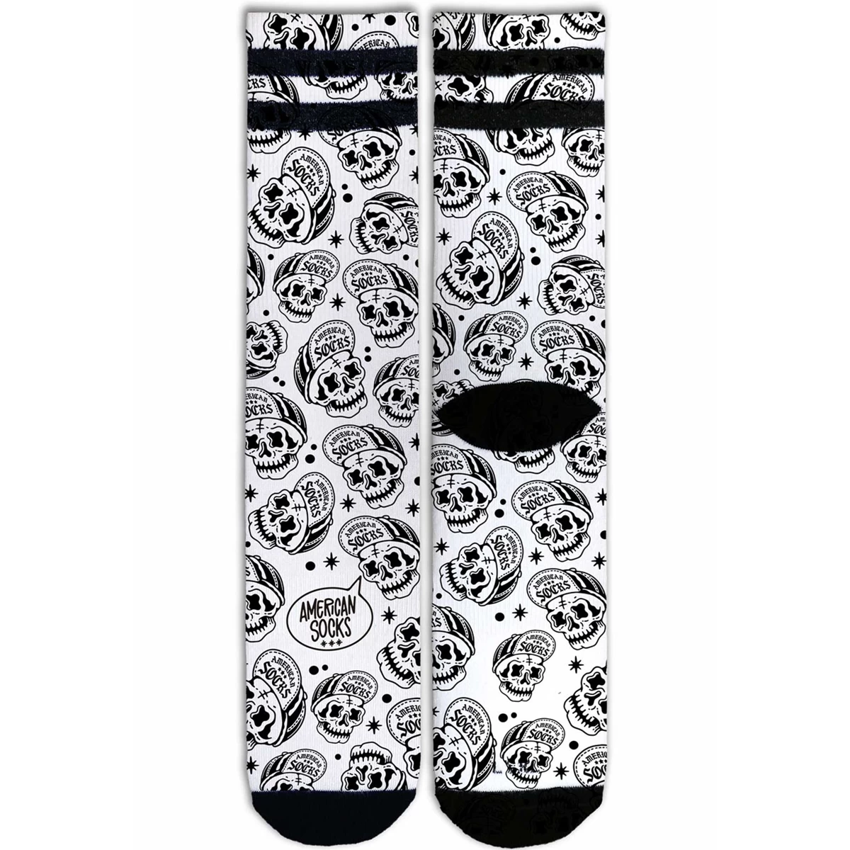 AMERICAN SOCKS SKATER SKULL CALZINI 4 AMERICAN SOCKS SKATER SKULL CALZINI - immagine 2