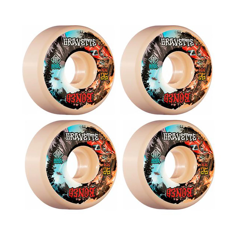 RUOTE SKATE BONES WHEELS GRAVETTE HEAVEN & HELL V2 STF 53mm 99A 5 RUOTE SKATE BONES WHEELS GRAVETTE HEAVEN & HELL V2 STF 53mm 99A - immagine 3
