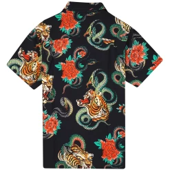 DOOMSDAY TIGERSNAKE BLACK AOP CAMICIA -Negozio Di Pattini 3doomsday tigersnake black aop camicia 1000x1000