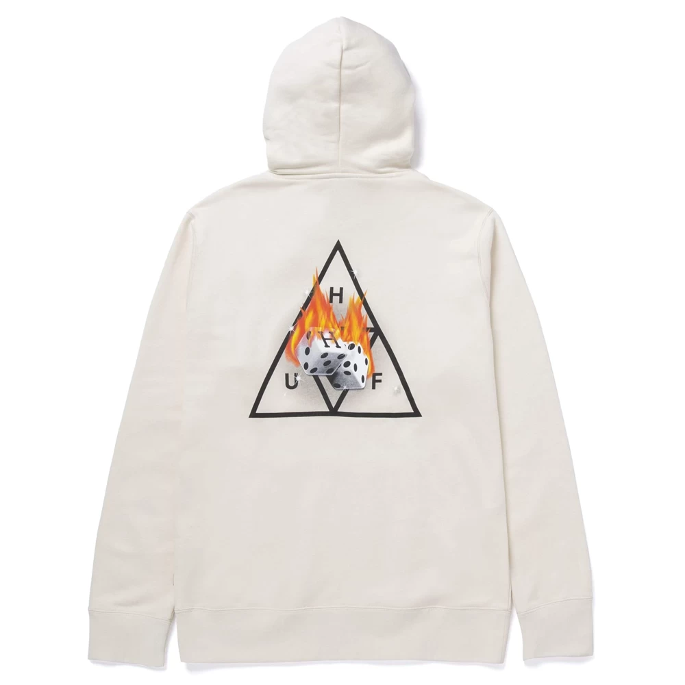 HUF HOT DICE TT P/O HOODIE NATURAL FELPA 3 HUF HOT DICE TT P/O HOODIE NATURAL FELPA