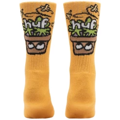 HUF POT HEAD CREW GOLD CALZINI -Negozio Di Pattini 3huf pot head crew gold calzini 1000x1000