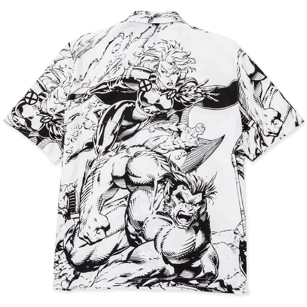 HUF X MARVEL X-MEN RESORT WHITE CAMICIA 4 HUF X MARVEL X-MEN RESORT WHITE CAMICIA - immagine 2