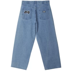 OBEY BIGWIG KINGPIN BAGGY DENIM LIGHT INDIGO PANTALONI