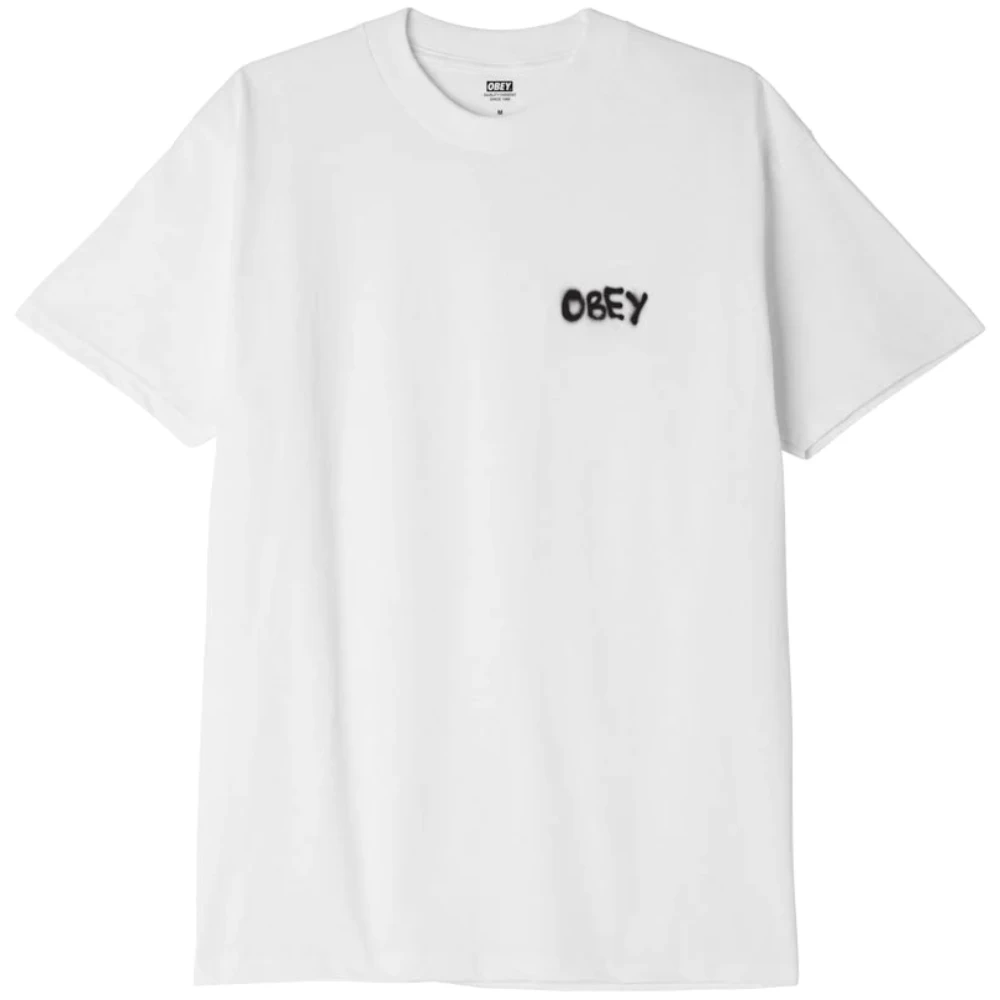 OBEY VISUAL DESIGN STUDIO CLASSIC WHITE T-SHIRT 4 OBEY VISUAL DESIGN STUDIO CLASSIC WHITE T-SHIRT - immagine 2
