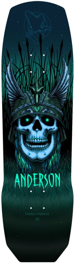 POWELL PERALTA ANDY ANDERSON HERON SKULL 9.13" TAVOLA SKATEBOARD