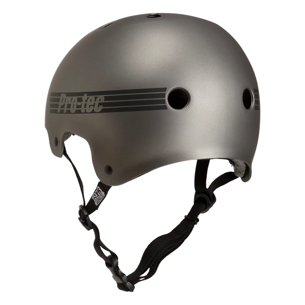 Pro-Tec PRO - TEC OLD SCHOOL MATTE METALLIC GUNMETAL CASCO 5 Pro-Tec PRO - TEC OLD SCHOOL MATTE METALLIC GUNMETAL CASCO - immagine 3