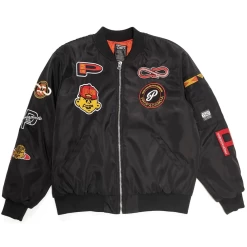 PROPAGANDA BOMBER BASEBALL BLACK GIACCA