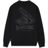 PROPAGANDA BWRONG CREWNECK BLACK FELPA -Negozio Di Pattini 3propaganda bwrong crewneck black felpa 1000x1000