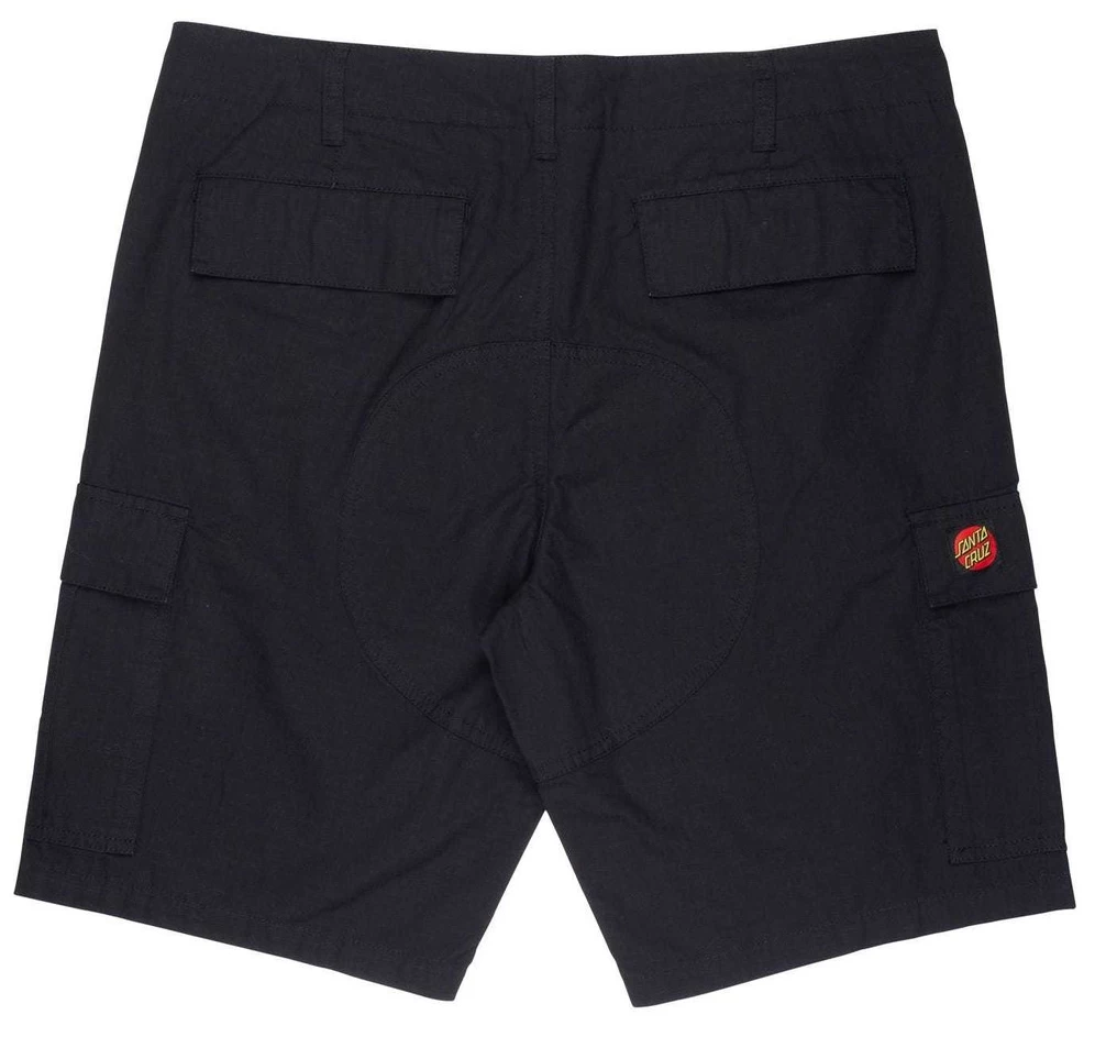 SANTA CRUZ DEFEAT WORKSHORT BLACK SHORTS 4 SANTA CRUZ DEFEAT WORKSHORT BLACK SHORTS - immagine 2