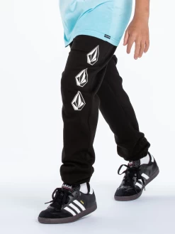 VOLCOM ICONIC STONE FLC BLACK PANTALONI BAMBINO -Negozio Di Pattini 3volcom iconic stone flc black pantaloni bambino