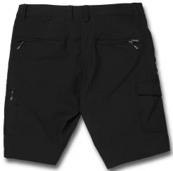 VOLCOM SNT DRY CARGO 21 BLACK SHORTS -Negozio Di Pattini 3volcom snt dry cargo 21 blk