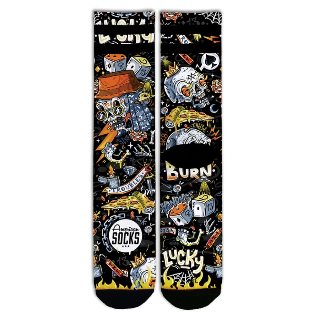 AMERICAN SOCKS LUCKY VANDALS CALZINI 3 AMERICAN SOCKS LUCKY VANDALS CALZINI