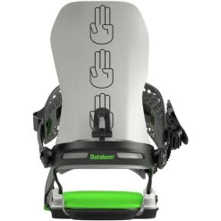 BATALEON BLASTER ASYMWRAP GLACIER GRAY/NEON GREEN ATTACCHI SNOWBOARD -Negozio Di Pattini 4bataleon blaster asymwrap glacier gray neon green attacchi snowboard 1200x1200