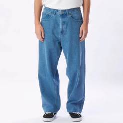 OBEY BIGWIG KINGPIN BAGGY DENIM LIGHT INDIGO PANTALONI -Negozio Di Pattini 4obey bigwig kingpin baggy denim light indigo pantaloni