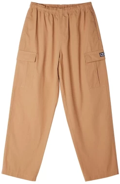 OBEY EASY RIPSTOP CARGO LIGHT KHAKI PANTALONI