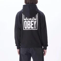 OBEY EYES ICON ZIP PREMIUM BLACK FELPA -Negozio Di Pattini 4obey eyes icon zip premium black felpa 1200x1200